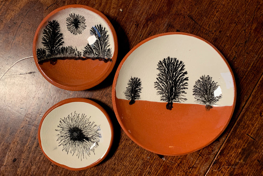 Late 18th Century Redware Plate Reproductions from Samson Historical